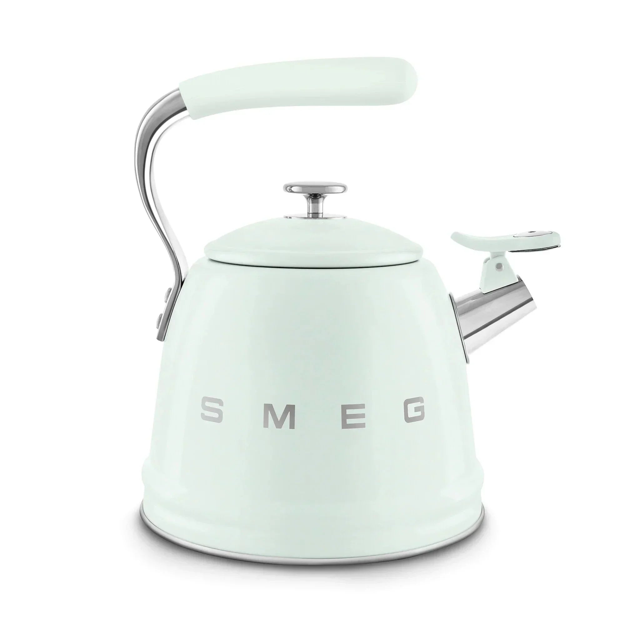Smeg WKF01PG Retro 50s Style Whistling Hob Kettle Pastel Green