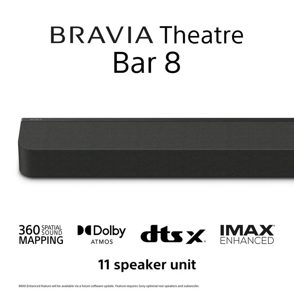 Sony K77XR80PU 77 Inch BRAVIA 8 4K UHD HDR OLED Smart TV with BRAVIA Theatre Bar 8 HTA8000 Soundbar Bundle