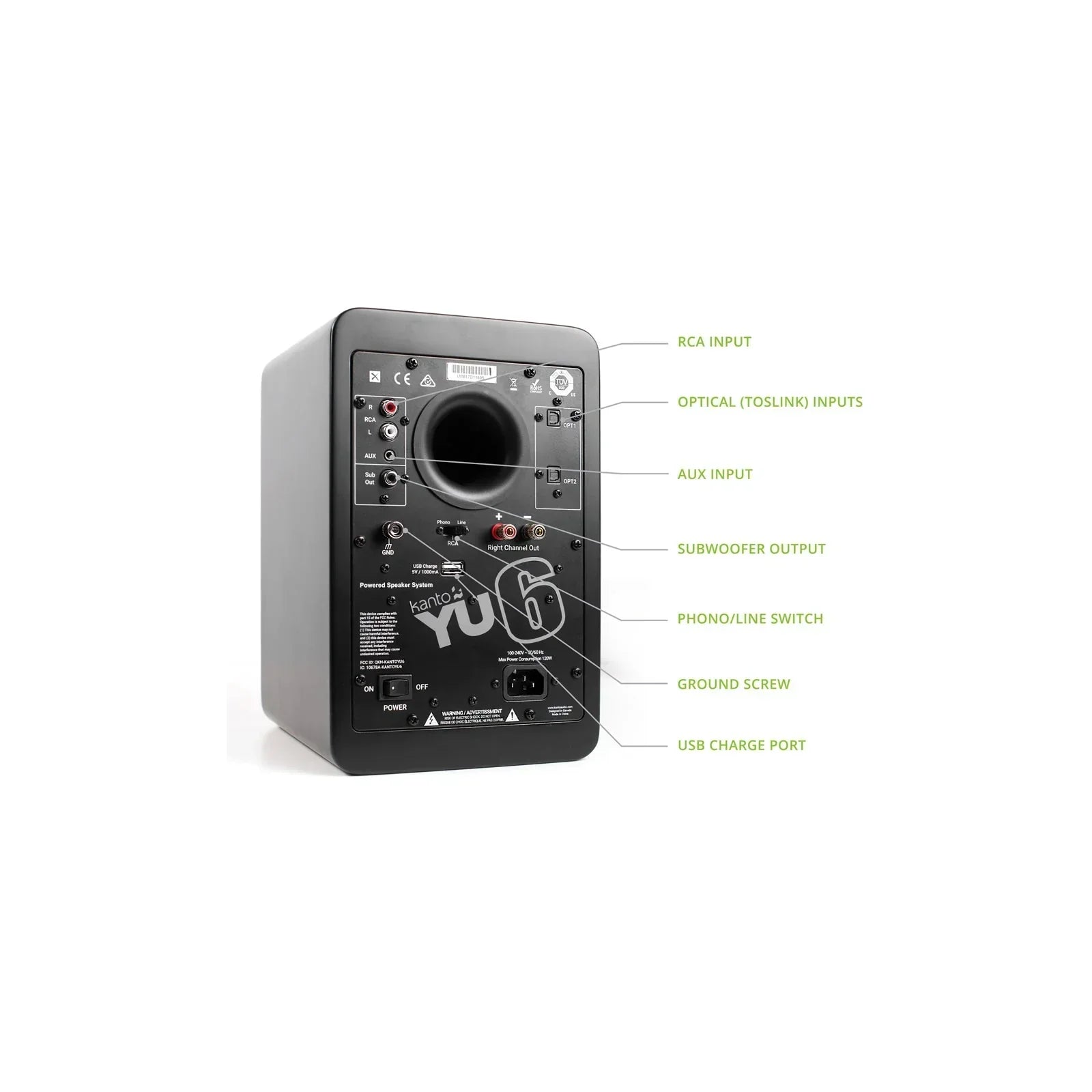Sony PSLX5BT Fully Automatic Bluetooth Turntable With Kanto YU6 Powerd Bluetooth Speakers Pair Hi-Fi Package