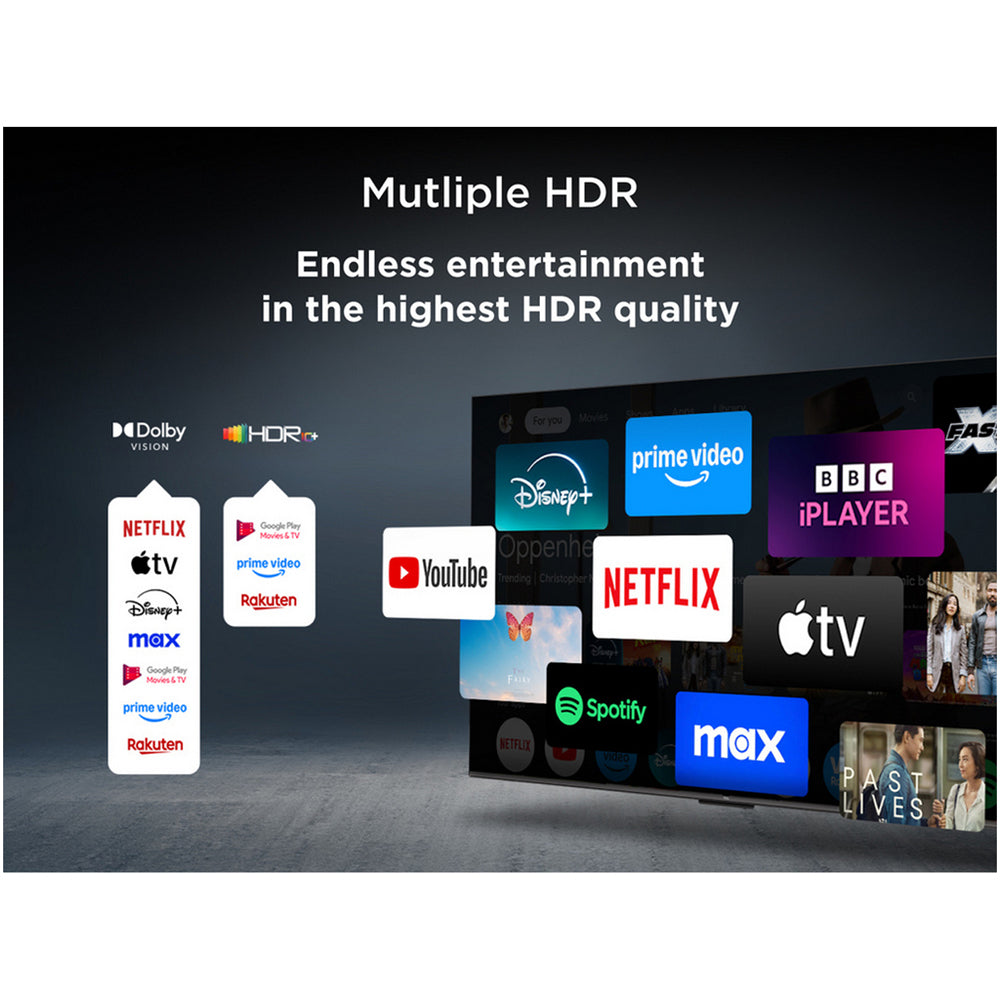 TCL 50Q6C-UK 50 Inch Q6C 4K Ultra HD HDR QD-Mini LED Smart Google TV