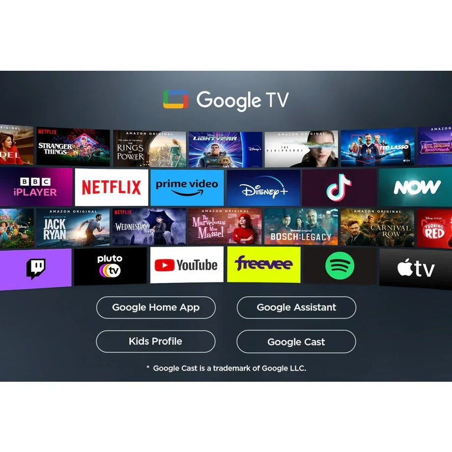 TCL 85P7K-UK 85 Inch P7K 4K QLED Ultra HD HDR Direct LED Smart Google TV