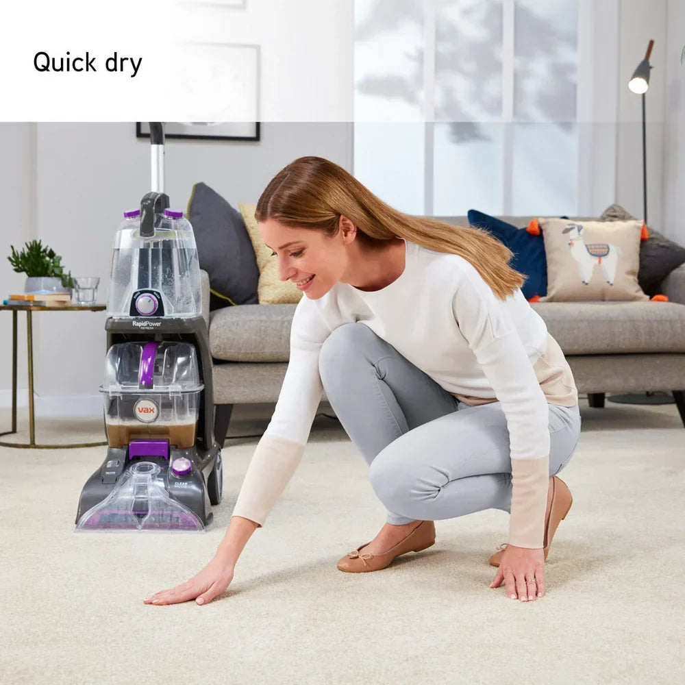 VAX Rapid Power Refresh CDCW-RPXR Upright Carpet Cleaner - Purple and Graphite