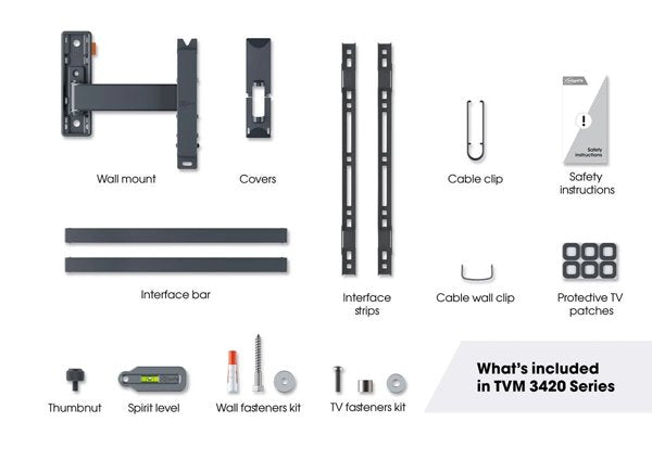 Vogels Comfort TVM 3425 Full-Motion TV Wall Mount for TVs from 32 to 65 inches