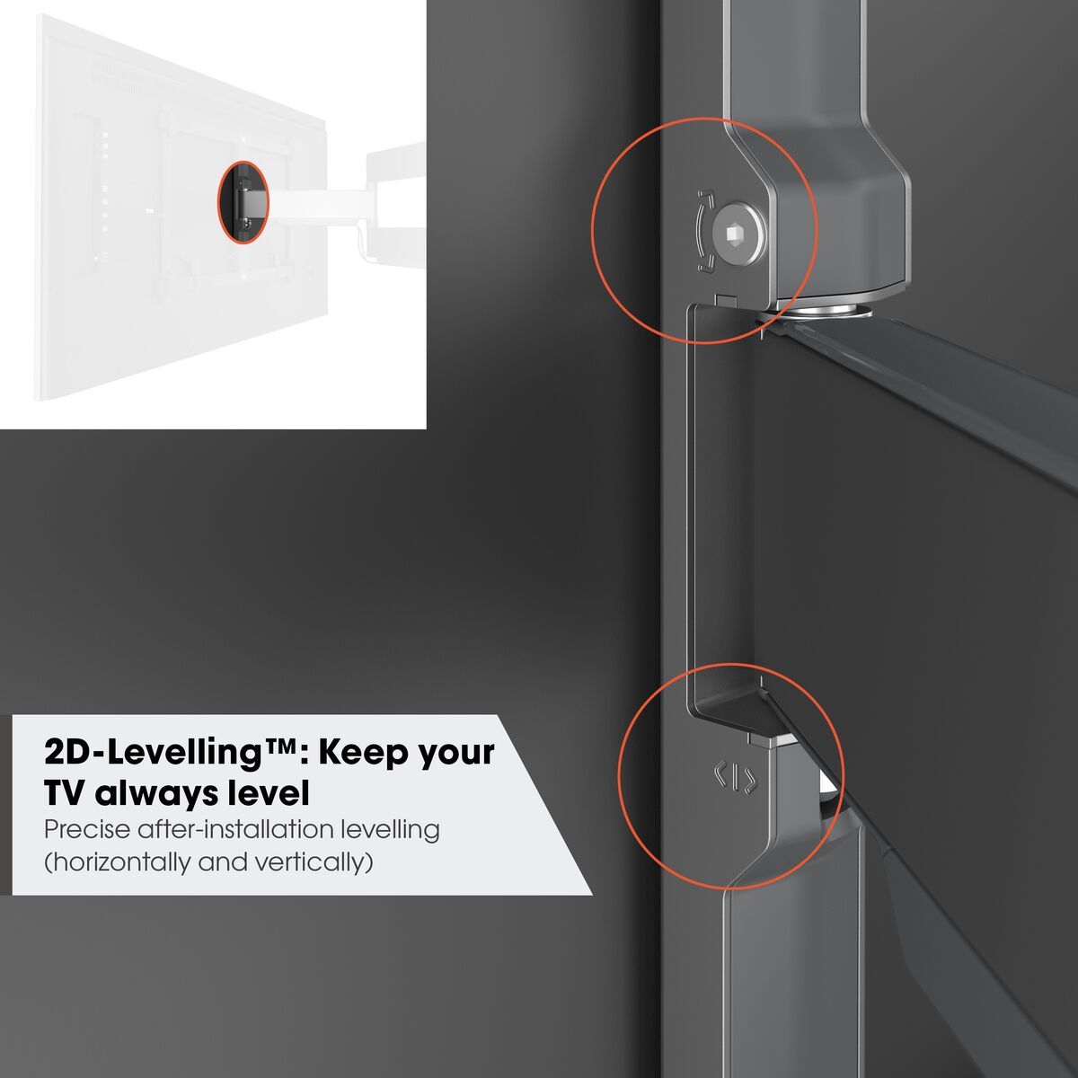 Vogels ELITE TVM 5445 Full-Motion TV Wall Mount black