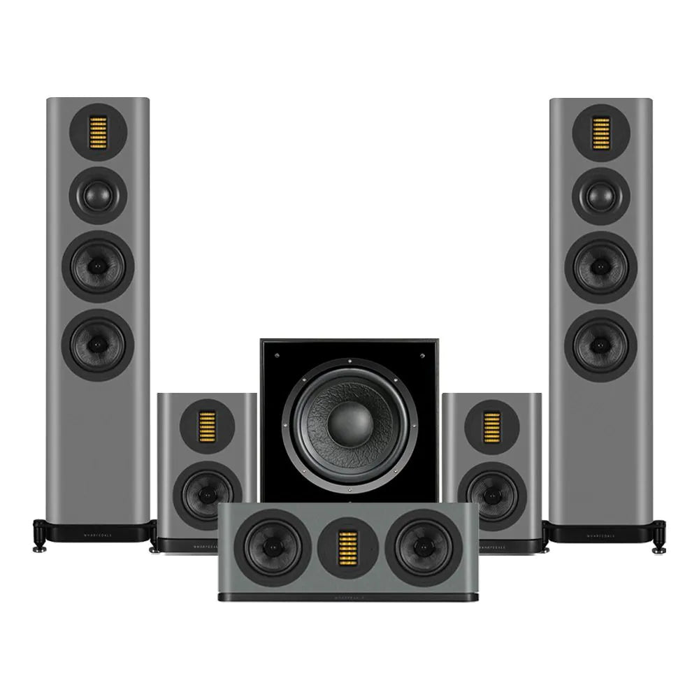 Wharfedale EVO 5.3 HCP 5.1 Surround Sound Home Cinema Speakers Package Lunar Grey