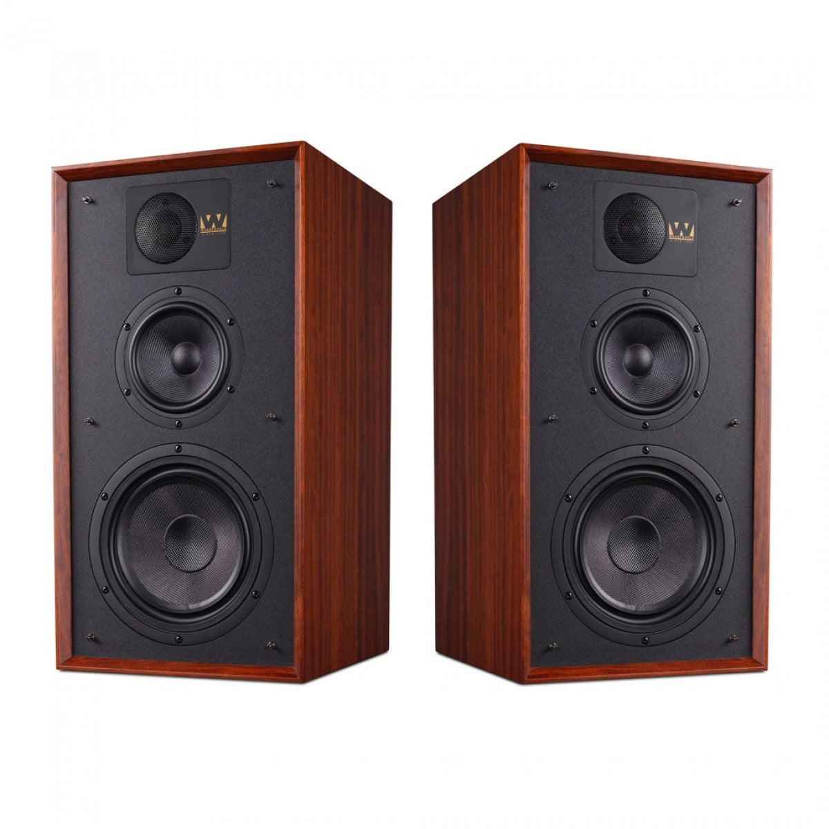 Wharfedale Linton Heritage Standmount Bookshelf Speakers Pair - Mahogany