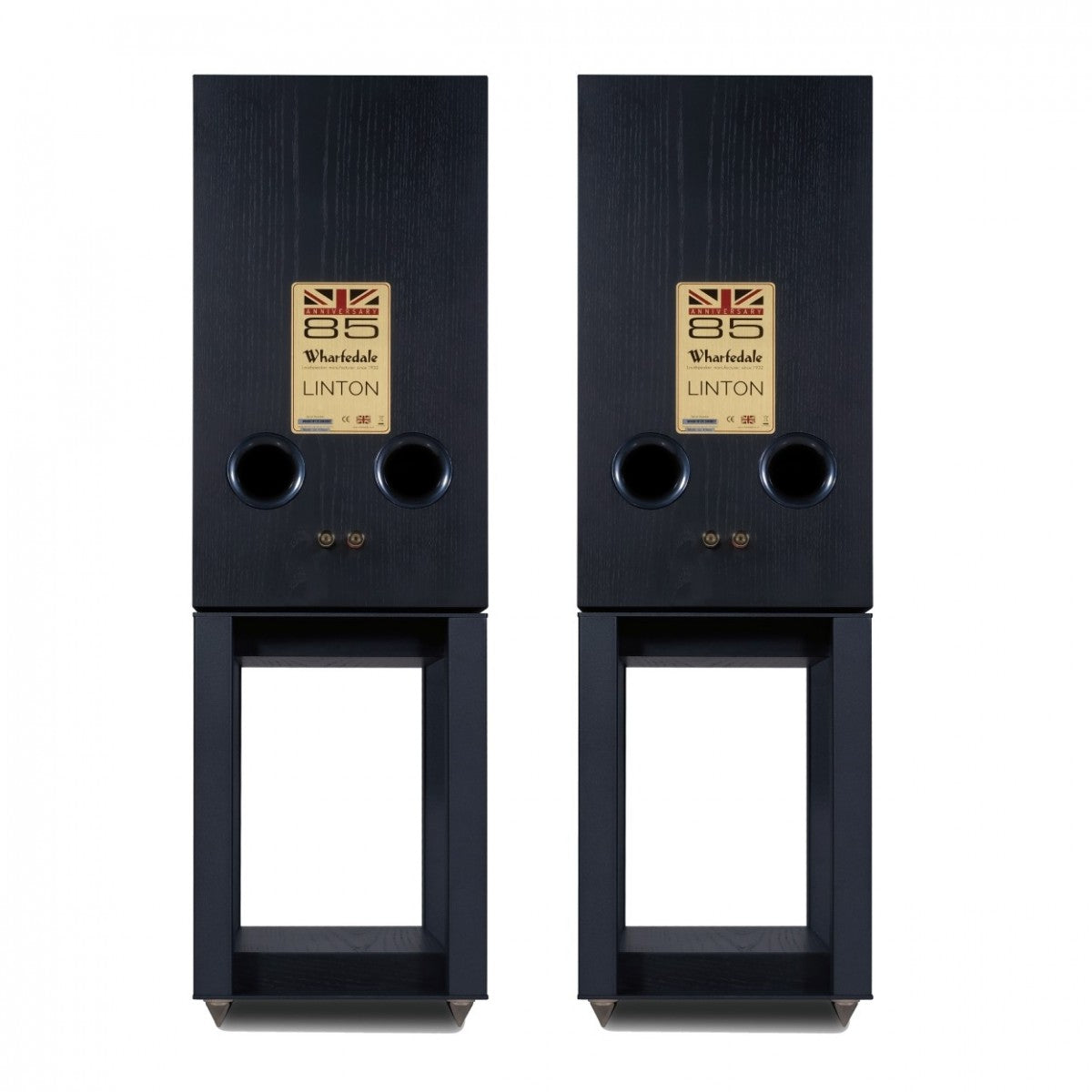 Wharfedale Linton Speaker Stands Pair for Linton and Super Linton Speakers - Black Oak