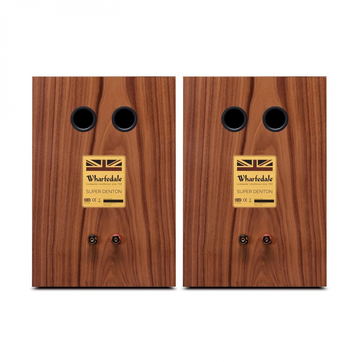 Wharfedale Super Denton Heritage Standmount Bookshelf Speakers Pair - Walnut
