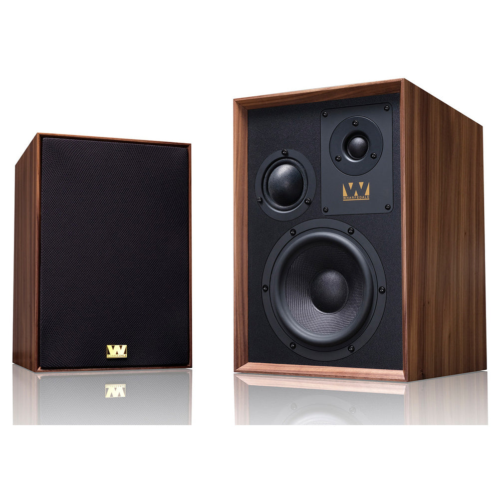Wharfedale Super Denton Heritage Standmount Bookshelf Speakers Pair - Walnut