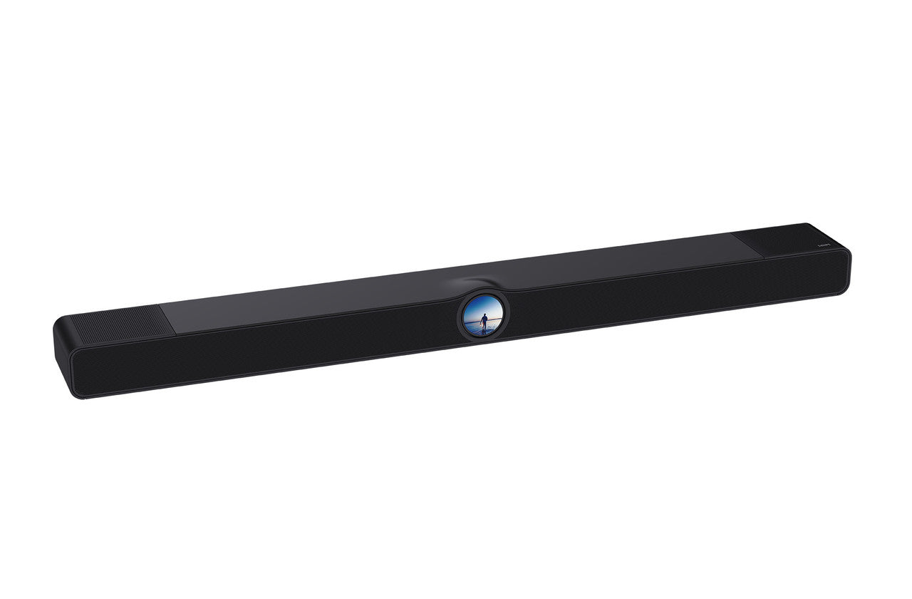 WiiM Bar 3.0.2 Dolby Atmos and DTS:X Soundbar with Touchscreen Display - Gloss Black