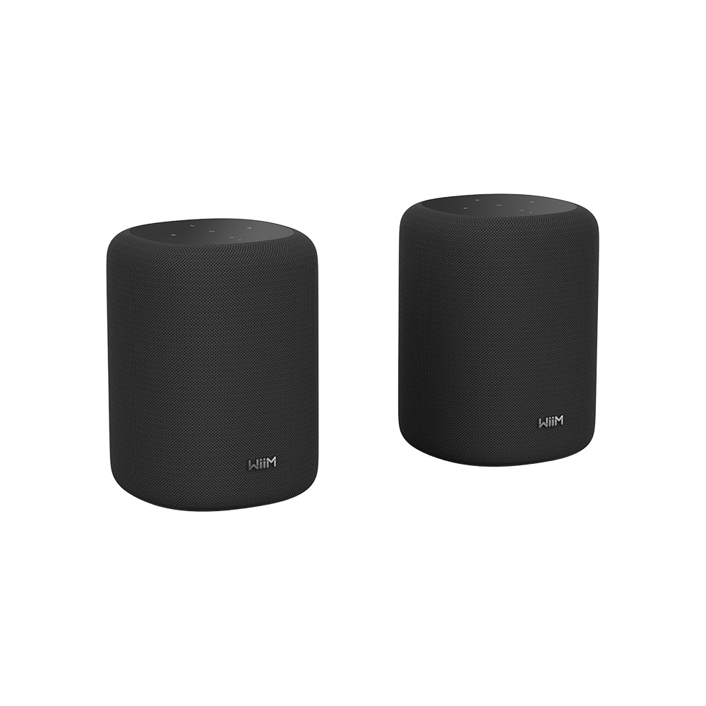 WiiM Sound Lite Wireless Multiroom Smart Speaker Twin Pack - Black