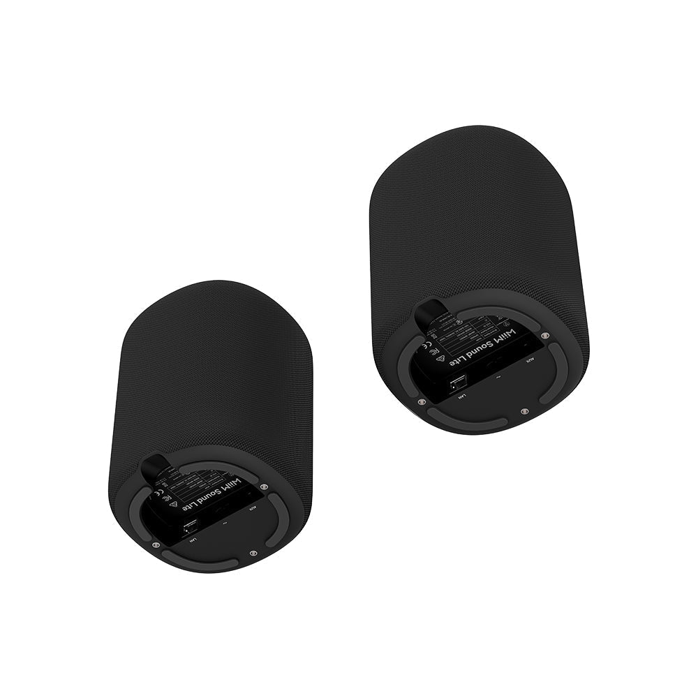 WiiM Sound Lite Wireless Multiroom Smart Speaker Twin Pack - Black