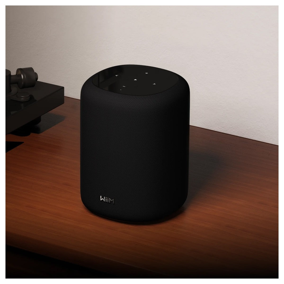 WiiM Sound Lite Wireless Smart Speaker with WiiM NorStone Wall Mount (Single) - Black