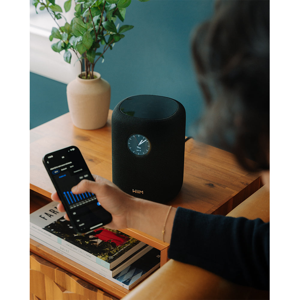 WiiM SOUND Wireless Multiroom Smart Speaker with Display - Black