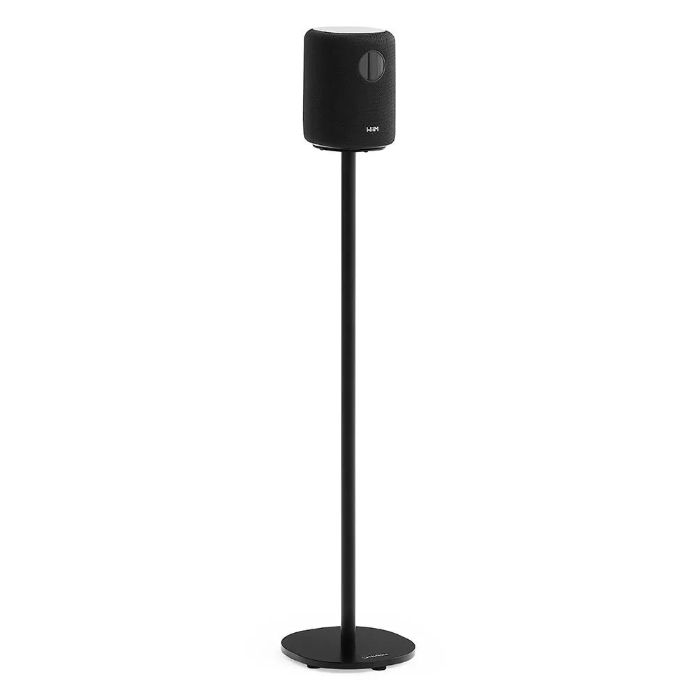 WiiM Sound Wireless Smart Speaker with WiiM NorStone Floor Stand (Single) - Black