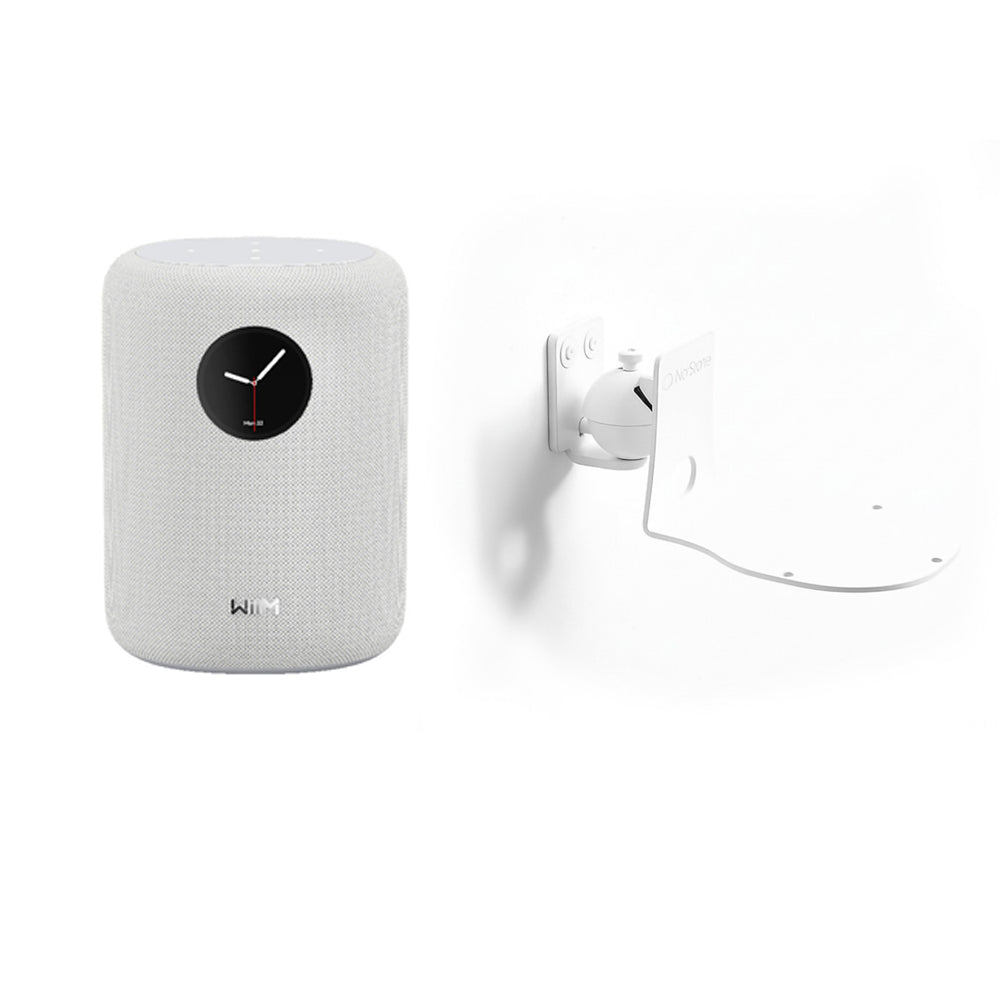 WiiM Sound Wireless Smart Speaker with WiiM NorStone Wall Mount (Single) - White