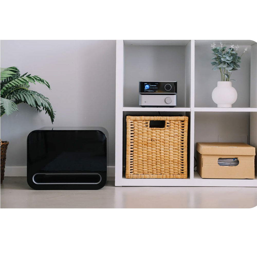 WiiM Sub Pro 8 Inch 250W Wireless Smart Subwoofer with Wi-Fi & Bluetooth - Black