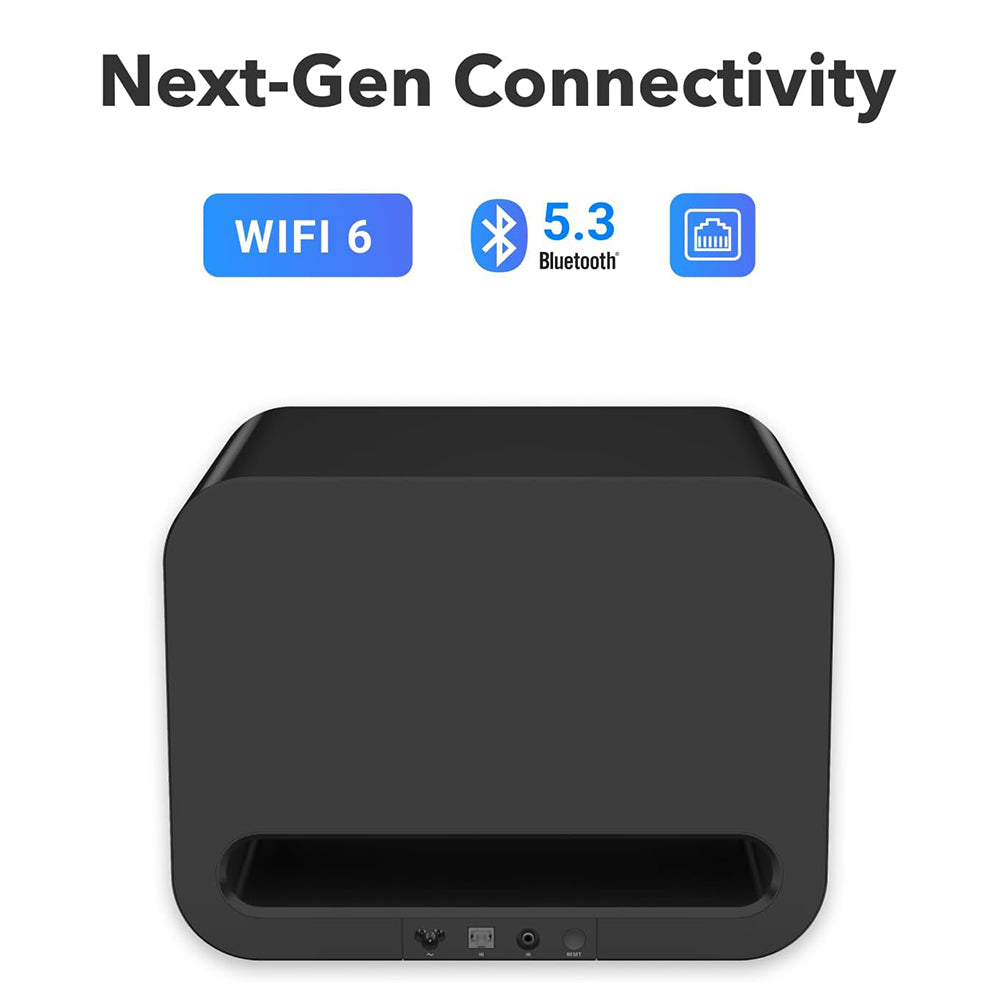 WiiM Sub Pro 8 Inch 250W Wireless Smart Subwoofer with Wi-Fi & Bluetooth - Black