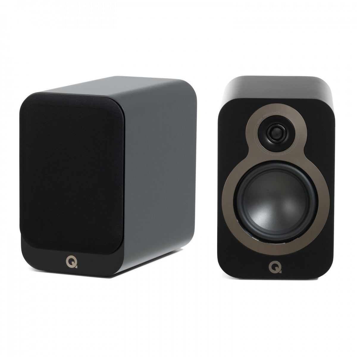 Yamaha AS501 Integrated Stereo Amplifier with Q Acoustics 3020C Bookshelf Speakers Pair Black HiFi Package