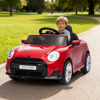 Garvee 12V BMW Mini Cooper Licensed Electric Ride-on Car for Kid, Powered by 4.5Ah Battery, Includes Positive Energy Charger, Wheels, Remote Control with Factory-Paired Code