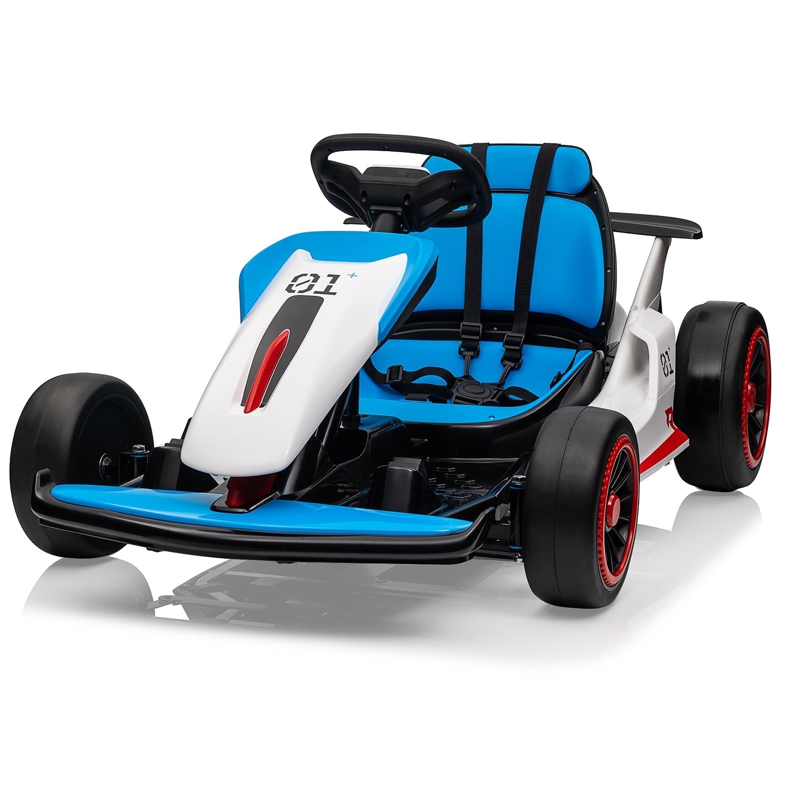 Garvee Ride - G Series: 6+,24V Drift Kart with 2X200W Strong Motor, 7AH Big Battery, Electric Pedals, Electric Go Kart Outdoor Race Toy - Blue