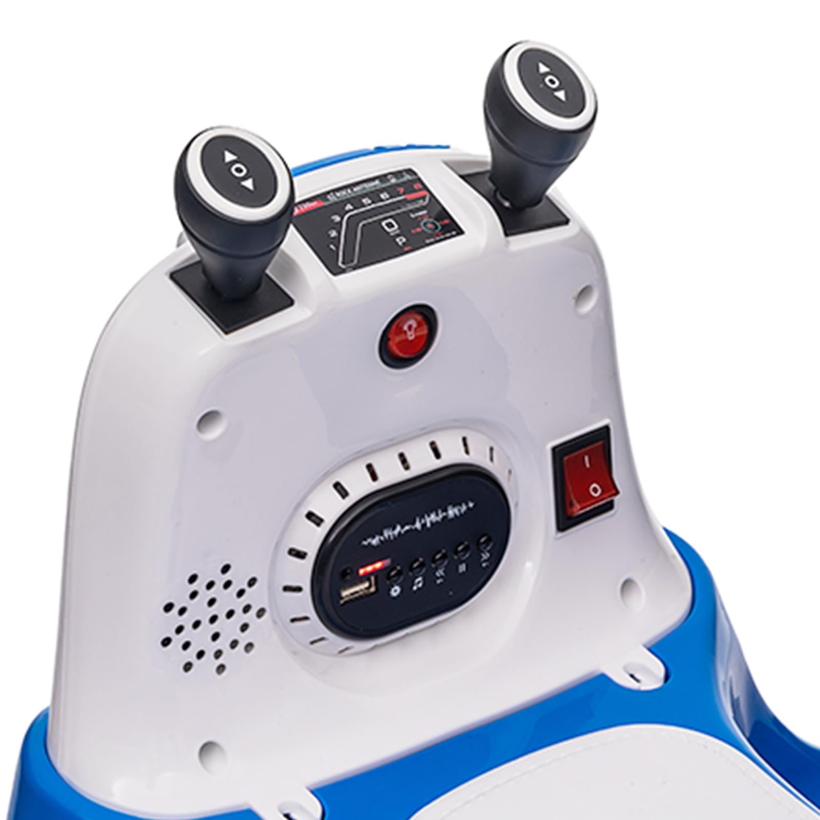 Garvee Kids Electric Bumper Car w/ Remote, Music, Lights, 360 Spin - Blue