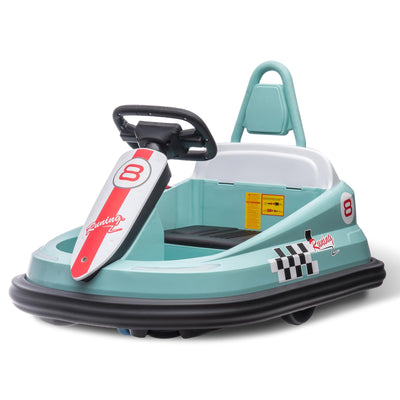 Garvee Ride - B Series: 6V Electric Ride On Toys for Kids 1.5-6 Years Old, Steering Wheel, 360 Degree Spin, 2-Speeds, Lights, Music & Horn, Safety Belts, Best for Birthday - Green
