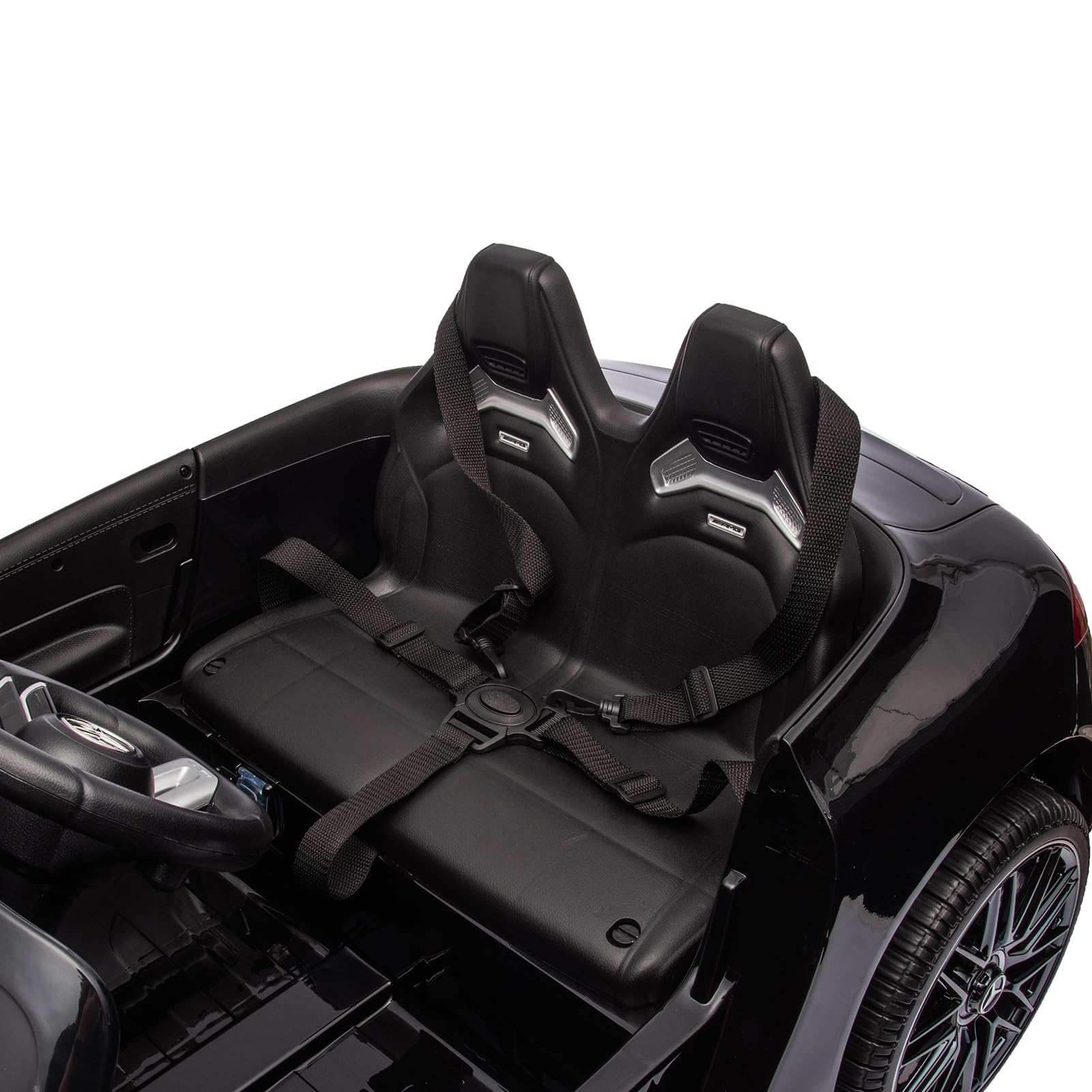Garvee 12V Mercedes-Benz SL63 Ride-On Car: Remote Control, 2x35W Motors, 3-8 MPH, LED Lights, MP3, USB, Bluetooth, for Ages 3-7
