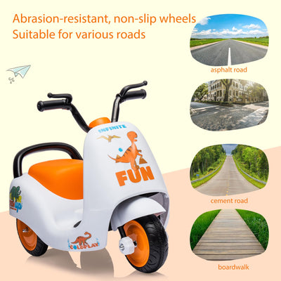 Garvee 6V Ride-On Motorcycle for Toddlers: Battery Powered, Music, Pedal, 3 Wheels, for Ages 3-6