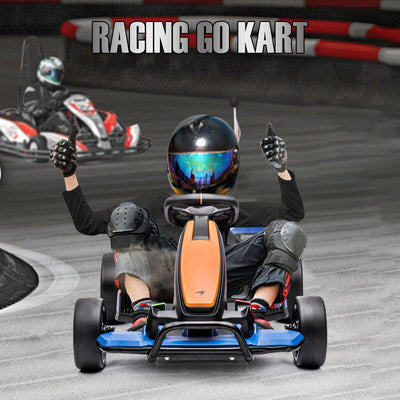 Garvee Ride - G Series: 24V Electric Go Kart for Kids, Licensed McLaren Go Carts for Kids w/Drift Race Pedal, 10AH Large Battery, 2×120W Powerful Motor, Damping System, Racing Flag, Kids Go Kart Age 6+