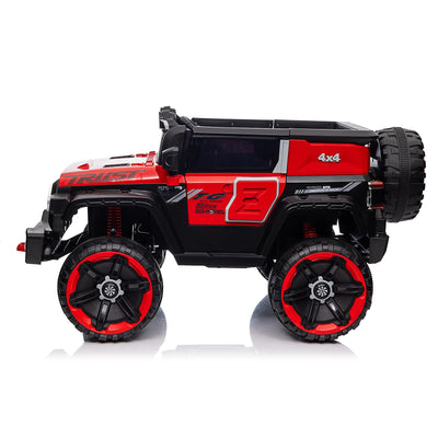 Garvee Ride - P Series: 12V 2-Seater Kids Ride On Car with Remote Control & Music - Red