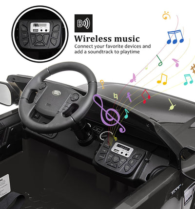Garvee Ride - P Series: 12V 4.5 MPH + Parent Remote Control, Music Player + LED Lights + Realistic Dashboard + USB Interface + Kids Ages 3-8