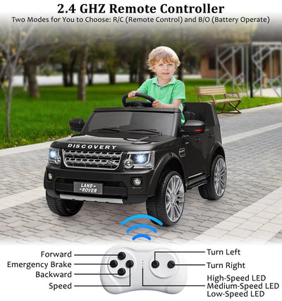 Garvee Ride - P Series: 12V 4.5 MPH + Parent Remote Control, Music Player + LED Lights + Realistic Dashboard + USB Interface + Kids Ages 3-8