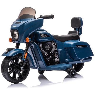 Garvee Ride - B Series: 6V Ride-On Motorcycle for Kids, Electric Dirt Bike with USB, Music, Headlight - Blue