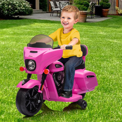 Garvee Ride - B Series: 6V Ride-On Motorcycle for Kids, Electric Dirt Bike with USB, Music, Headlight - Pink