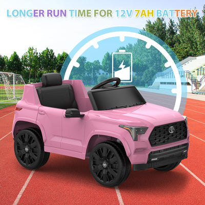 Garvee 12V Licensed Toyota Ride-On Truck: Remote Control, Spring Suspension, LED Lights, Bluetooth, 3 Speeds