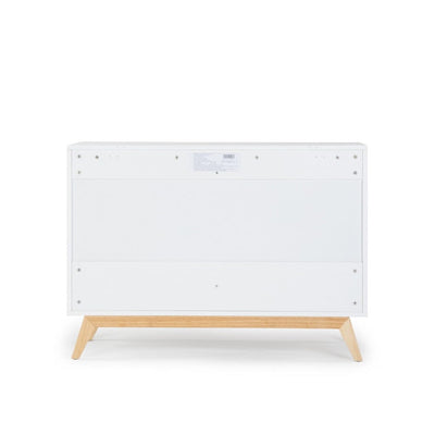 dadada Merry 6-Drawer Dresser in White/Natural