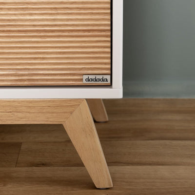 dadada Merry 6-Drawer Dresser in White/Natural