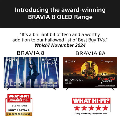 Sony K65XR80U 65 Inch BRAVIA 8 4K OLED Ultra HD HDR Smart Google Bravia TV