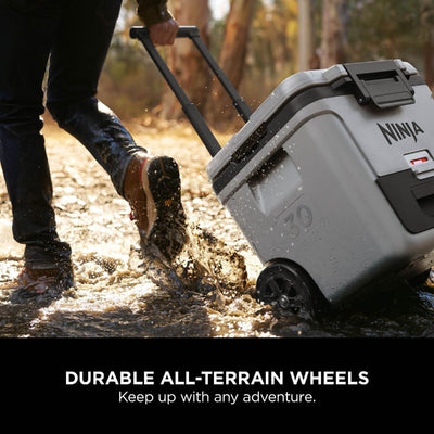 Ninja FB230UKGY FrostVault 30QT 28L Wheeled Cooler with Dry Zone Slate Grey