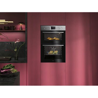AEG Series 6000 OU5CP40M SurroundCook 61L Built-in Electric Double Oven Stainless Steel