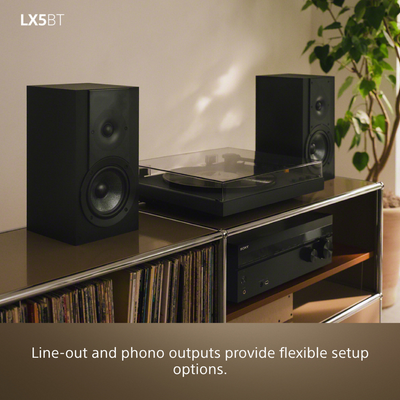 Sony PS-LX5BT Wireless Bluetooth Turntable with Bowers & Wilkins PX7 S3 Wireless Over-Ear Headphones
