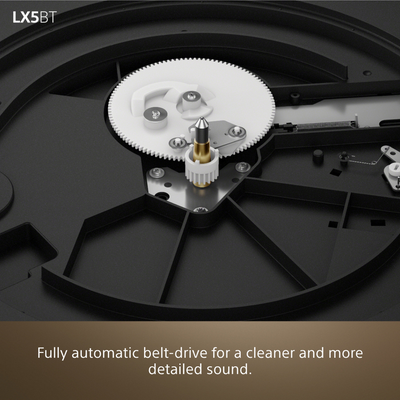 Sony PSLX5BT Fully Automatic Bluetooth Turntable with SRSULT30B ULT Field 3 Wireless Bluetooth Speakers Pair Hi-Fi Package