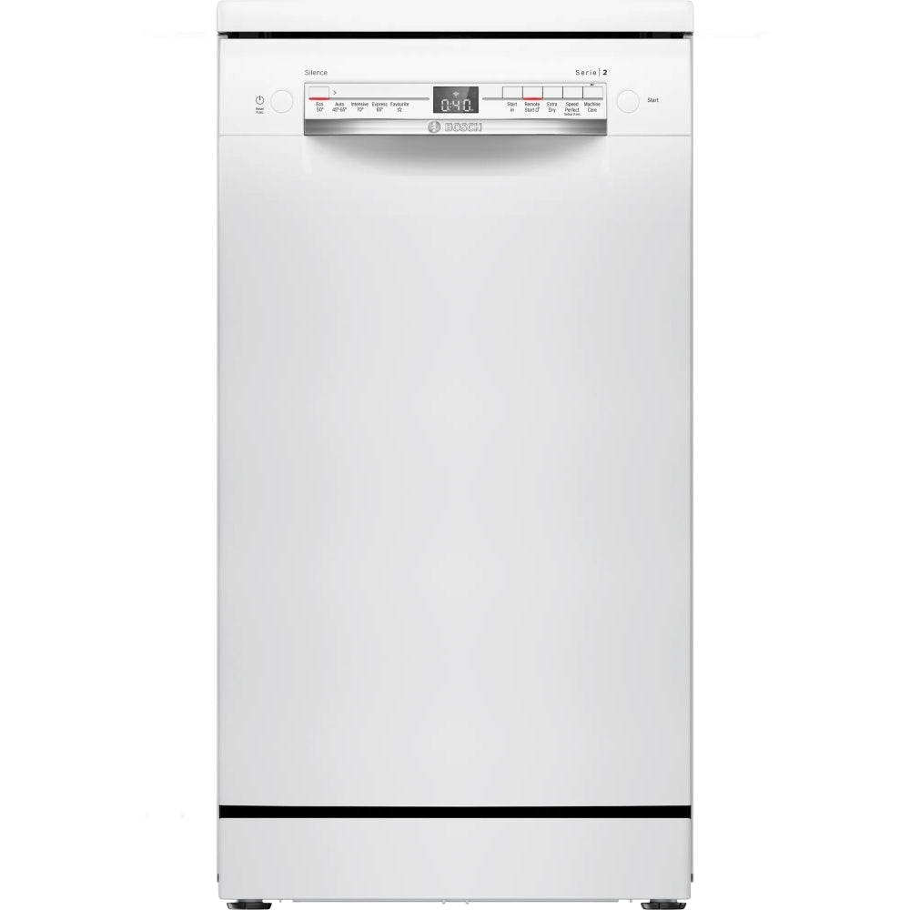 Bosch Series 2 SPS2IKW01G Slimline WiFi-enabled Dishwasher White - Ex-Display Clearance