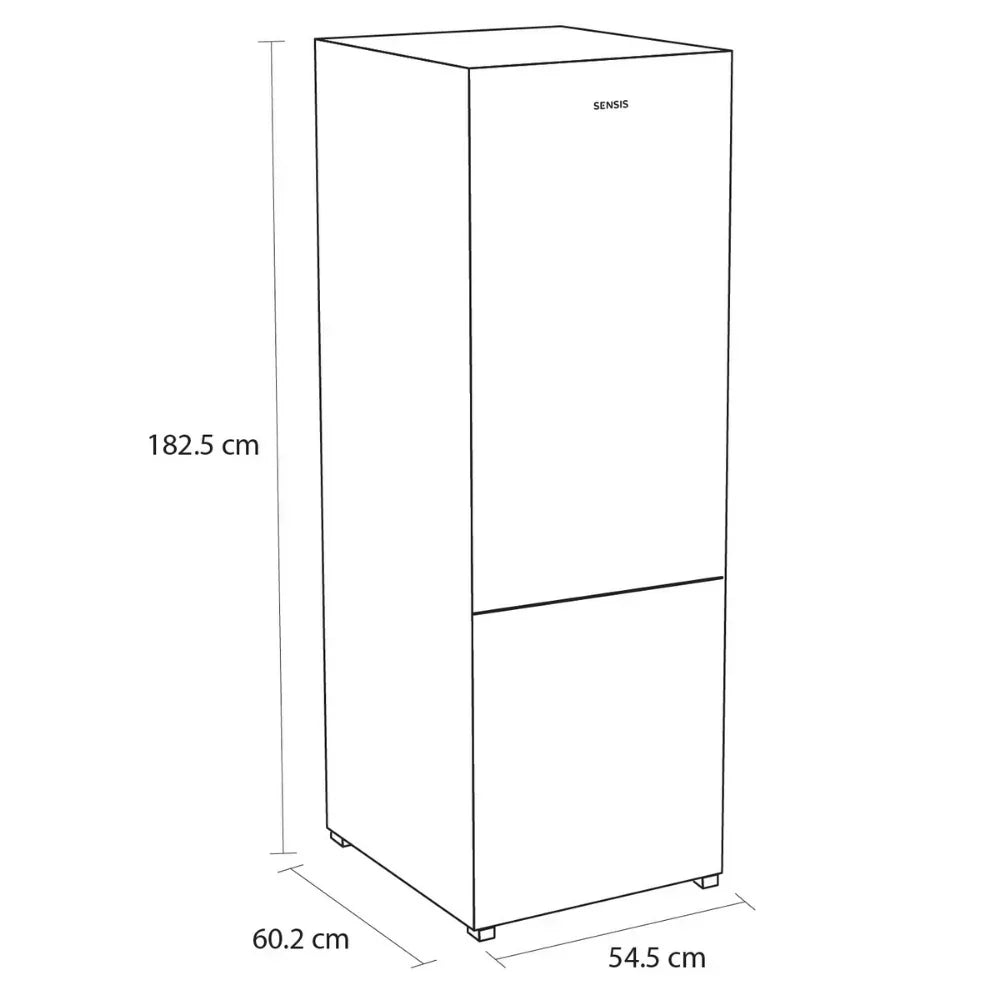 Sensis RFCMF0154ES Freestanding Total No Frost 54cm Fridge Freezer Silver