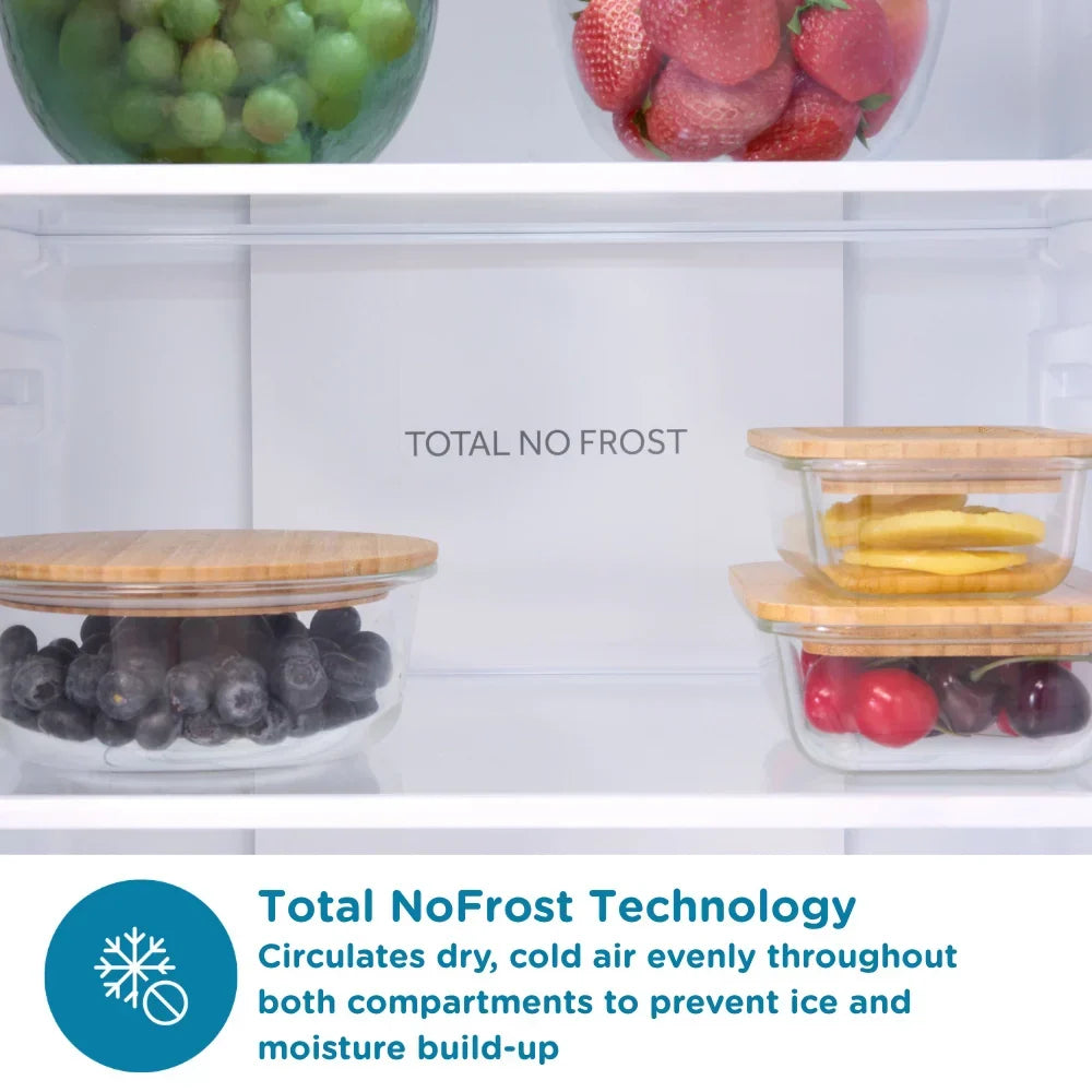 Sensis RFCMF0154ES Freestanding Total No Frost 54cm Fridge Freezer Silver