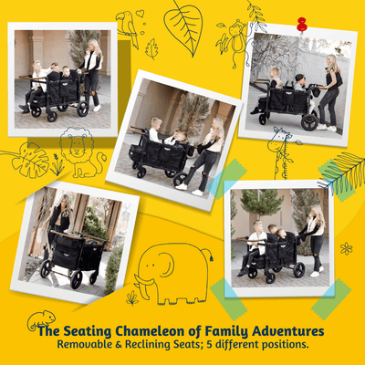 Keenz Stroller Wagons Keenz Vyo͞o The Seating Chameleon Stroller Wagon 4-Passengers