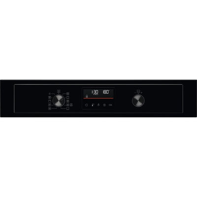 AEG 3000 Series BEX535A61B Air Fry Electric Single Built in Oven with Retractable Dials in Black