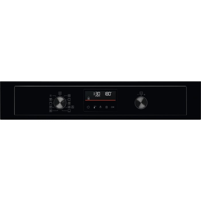 AEG 3000 Series BEX535A61B Air Fry Electric Single Built in Oven with Retractable Dials in Black