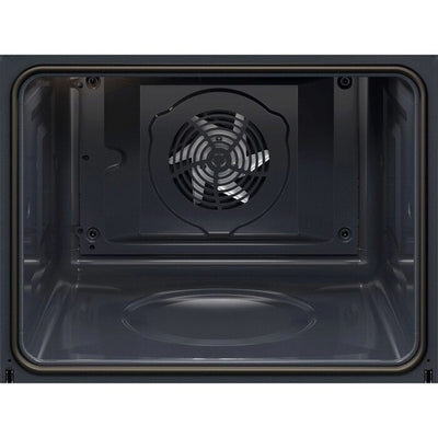AEG 3000 Series BEX535A61B Air Fry Electric Single Built in Oven with Retractable Dials in Black